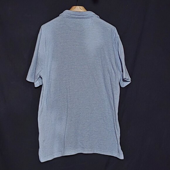 Faherty Cloud Cotton Polo - Blue Blue Striped - Sz L* - Picture 3 of 3